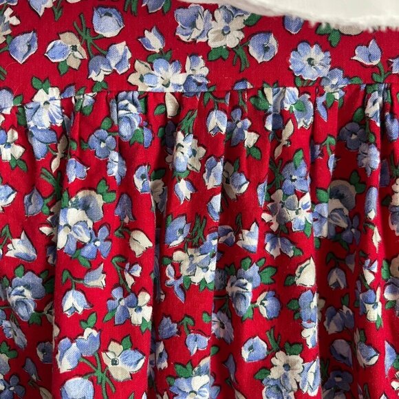 Vintage Winnie The Pooh Girls Dress Sz 6X Floral Peter Pan Collar Lace Trim USA - Picture 4 of 13